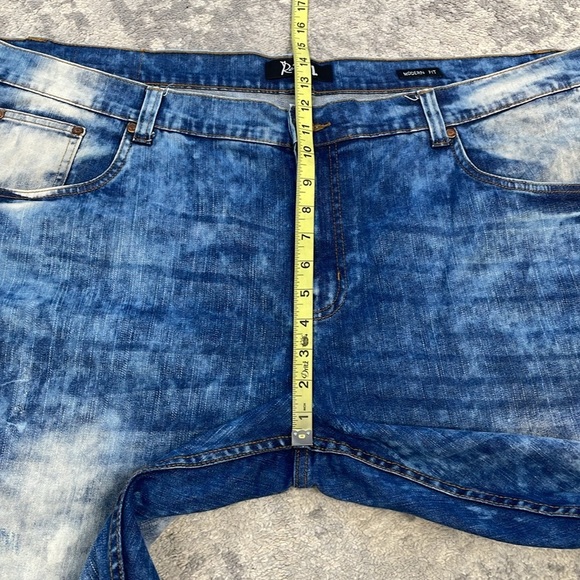 Refuel Denim Faded Acid Wash Jeans Blue Sz 46x32 - Picture 8 of 10